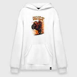 Худи оверсайз Speed demon мотоциклист