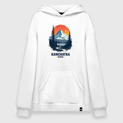 Толстовка-худи оверсайз Kamchatka, цвет: белый