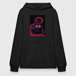 Толстовка-худи оверсайз Solo Leveling Igris, цвет: черный