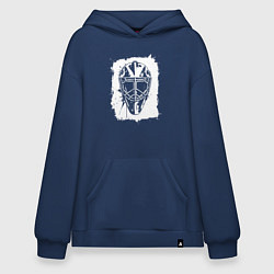 Худи оверсайз Вратарская маска в белом квадрате