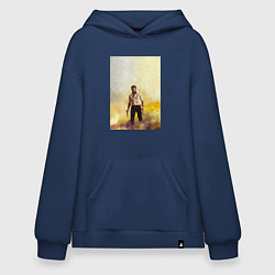 Толстовка-худи оверсайз Logan, цвет: тёмно-синий