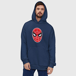 Толстовка-худи оверсайз Spider-man mask, цвет: тёмно-синий — фото 2