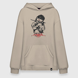 Толстовка-худи оверсайз Chelsea Grin: Demon Girl, цвет: миндальный
