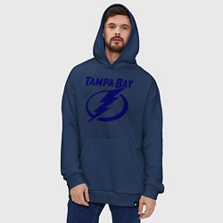 Толстовка-худи оверсайз HC Tampa Bay, цвет: тёмно-синий — фото 2