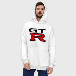 Толстовка-худи оверсайз Gtr, цвет: белый — фото 2