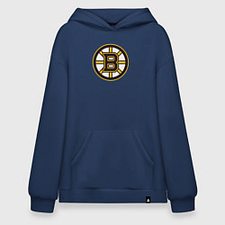 Толстовка-худи оверсайз Boston Bruins, цвет: тёмно-синий