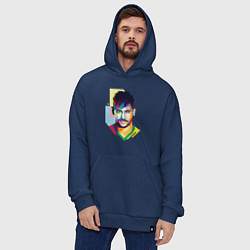 Толстовка-худи оверсайз Neymar: fun-art, цвет: тёмно-синий — фото 2