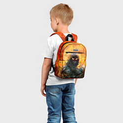 Детский рюкзак Disturbed: Monster Flame, цвет: 3D-принт — фото 2