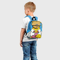 Детский рюкзак Homer with donut, цвет: 3D-принт — фото 2