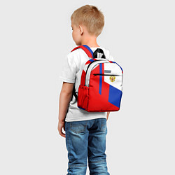 Детский рюкзак Russia: Geometry Tricolor, цвет: 3D-принт — фото 2