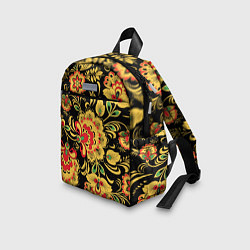 Детский рюкзак Желтая хохлома, цвет: 3D-принт — фото 2