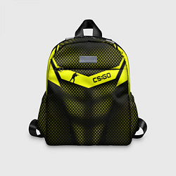 Детский рюкзак CS:GO Yellow Carbon, цвет: 3D-принт