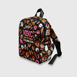 Детский рюкзак Кекс, нартортики и сладкий ролл, цвет: 3D-принт — фото 2