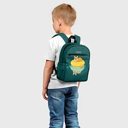 Детский рюкзак Корги на пончике, цвет: 3D-принт — фото 2