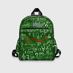 Детский рюкзак E=mc2: Green Style, цвет: 3D-принт
