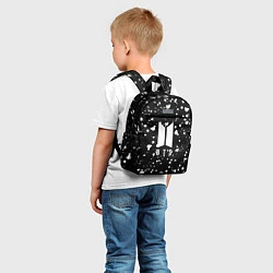 Детский рюкзак BTS: White Drops, цвет: 3D-принт — фото 2