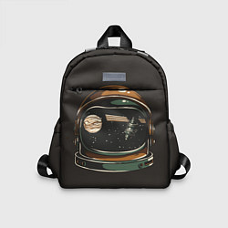 Детский рюкзак Космос в шлеме скафандра - планета и спутник