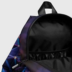 Детский рюкзак Абстрактные линии и свечение, цвет: 3D-принт — фото 2