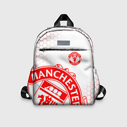 Детский рюкзак Манчестер Юнайтед white, цвет: 3D-принт