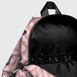 Детский рюкзак Черный фламинго арт, цвет: 3D-принт — фото 2