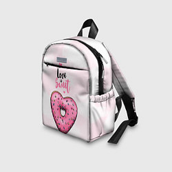 Детский рюкзак Пончик сердечко, цвет: 3D-принт — фото 2