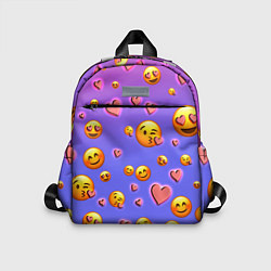 Детский рюкзак Очень много эмодзи, цвет: 3D-принт