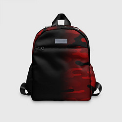Детский рюкзак RED BLACK MILITARY CAMO, цвет: 3D-принт