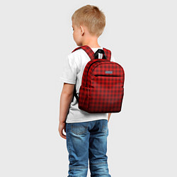 Детский рюкзак В КЛЕТОЧКУ, цвет: 3D-принт — фото 2