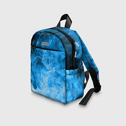 Детский рюкзак ОГОНЬ BLUE, цвет: 3D-принт — фото 2