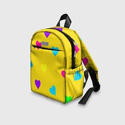 Детский рюкзак СЕРДЕЧКИ, цвет: 3D-принт — фото 2