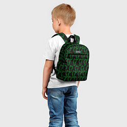 Детский рюкзак BILLIE EILISH GREEN TIME, цвет: 3D-принт — фото 2