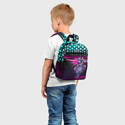 Детский рюкзак НЕОНОВЫЙ ГОНЩИК, цвет: 3D-принт — фото 2