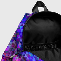 Детский рюкзак Треугольники мозаика пиксели, цвет: 3D-принт — фото 2
