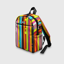 Детский рюкзак РАДУЖНАЯ ГЕОМЕТРИЯ, цвет: 3D-принт — фото 2