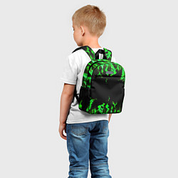 Детский рюкзак GREEN FIRE ОГОНЬ, цвет: 3D-принт — фото 2