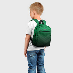 Детский рюкзак Узор зеленая чешуя дракон, цвет: 3D-принт — фото 2