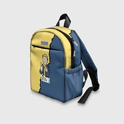 Детский рюкзак Fallout logo boy, цвет: 3D-принт — фото 2