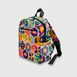 Детский рюкзак Тропические соты, цвет: 3D-принт — фото 2