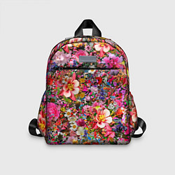 Детский рюкзак Разные цветы, цвет: 3D-принт