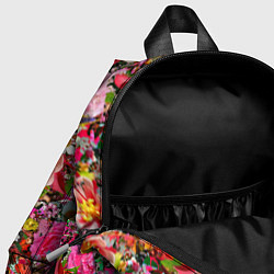 Детский рюкзак Разные цветы, цвет: 3D-принт — фото 2