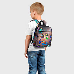 Детский рюкзак Among Us Чёрная дыра, цвет: 3D-принт — фото 2