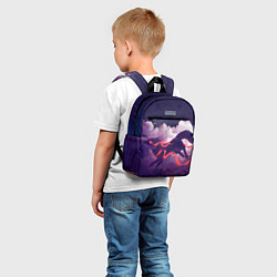 Детский рюкзак Лиса бежит по облакам, цвет: 3D-принт — фото 2