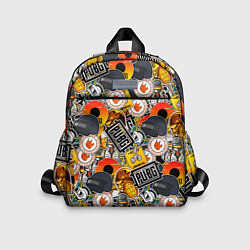 Детский рюкзак PUBG STICKER, цвет: 3D-принт