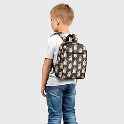 Детский рюкзак Корги малыши, цвет: 3D-принт — фото 2