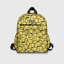 Детский рюкзак Йоба-смайлики, цвет: 3D-принт