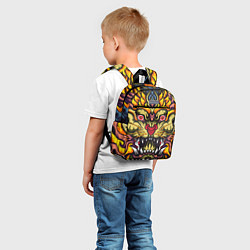 Детский рюкзак Абстракция тигр, цвет: 3D-принт — фото 2