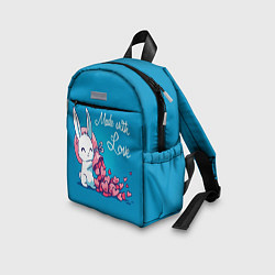 Детский рюкзак Сделано с любовью, валентина, цвет: 3D-принт — фото 2
