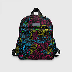 Детский рюкзак КОСМИЧЕСКИЙ НЕОН, цвет: 3D-принт