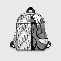 Детский рюкзак DEMON BLACKWHITE, цвет: 3D-принт
