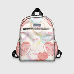 Детский рюкзак Признание в любви, цвет: 3D-принт